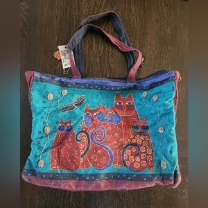 Laurel Burch Cat Tote Bag NWT $39